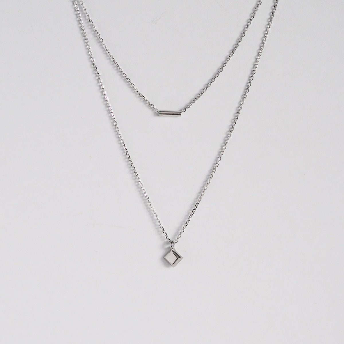 Genesis Geo Double Layer Necklace