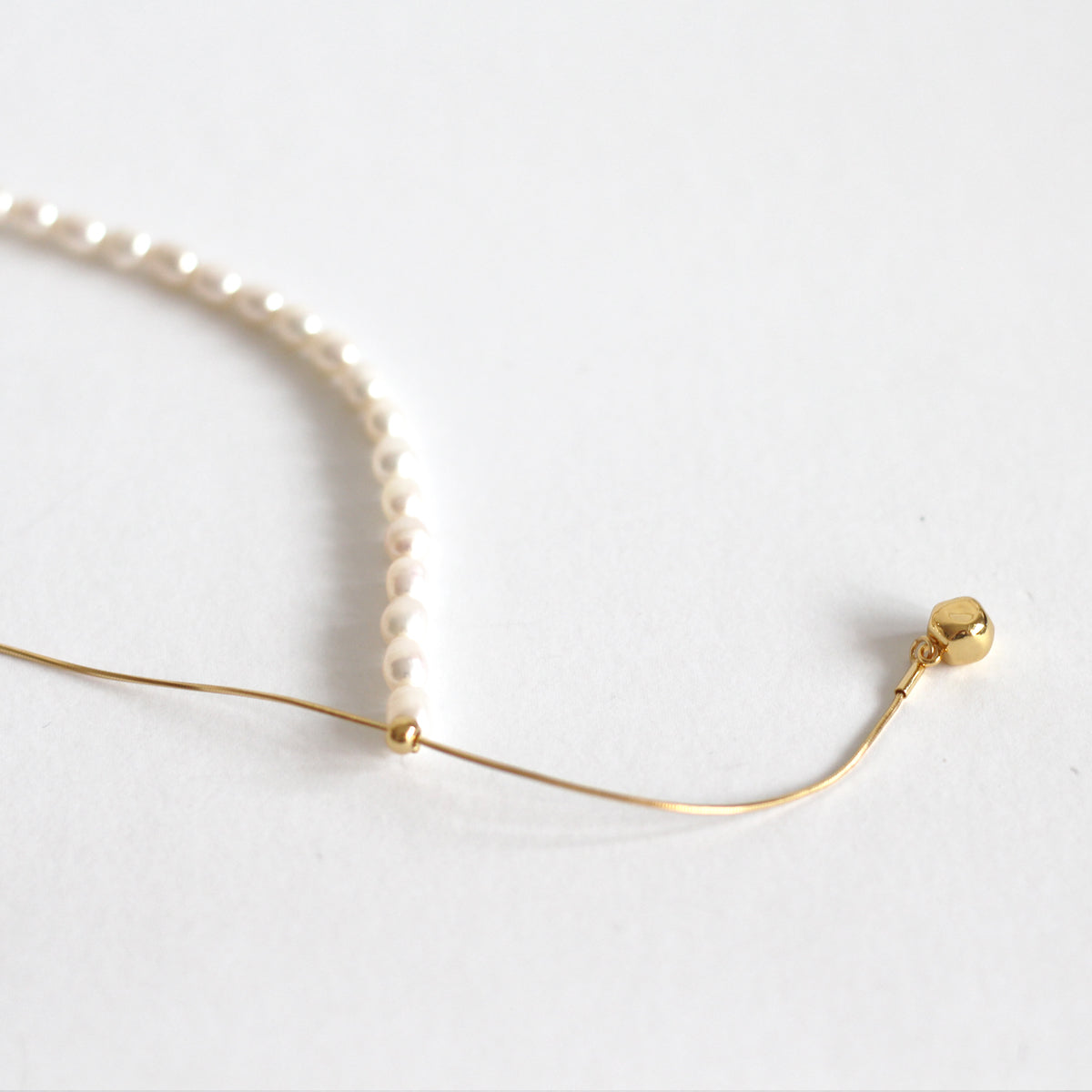 Eyde Pearls Herringbone Drop Necklace