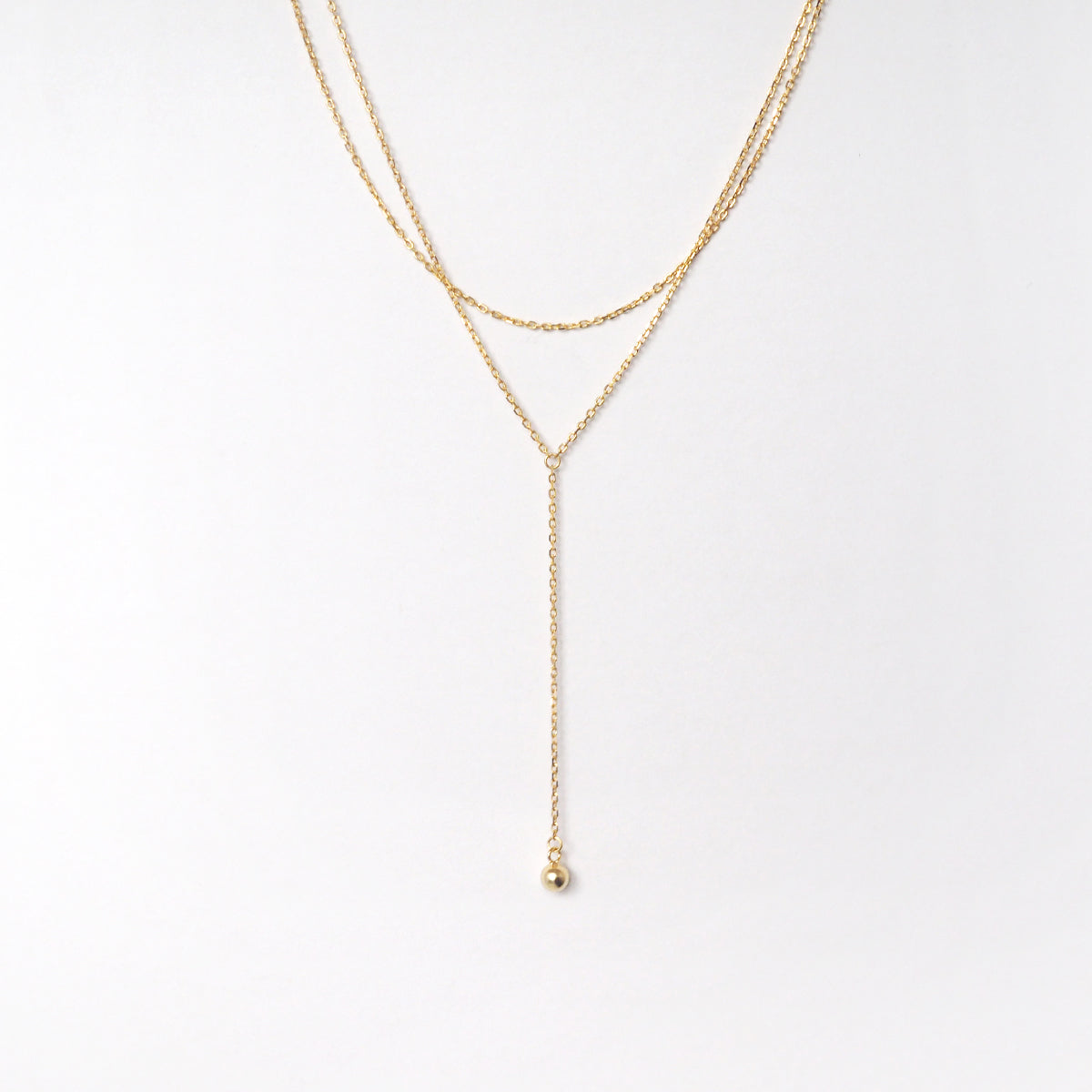 Mone Ball Drop Necklace