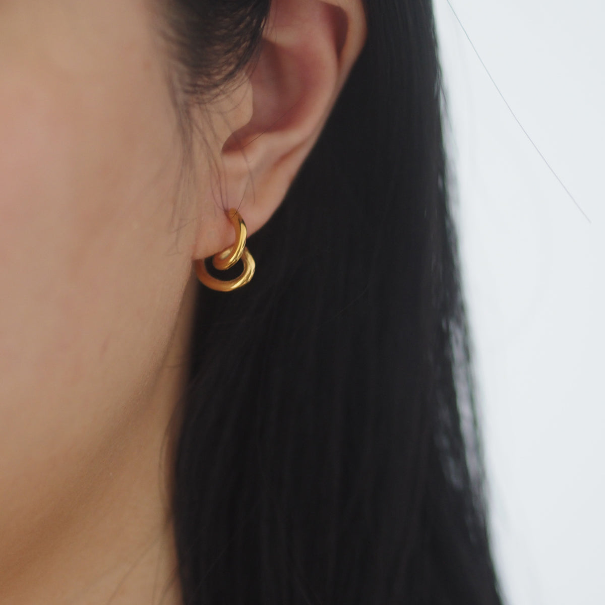 Snail Hoop Earrings