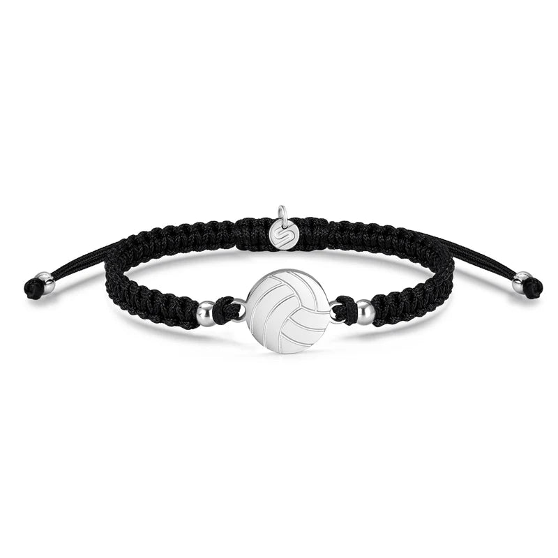 Block Volleyball Braided Bracelet