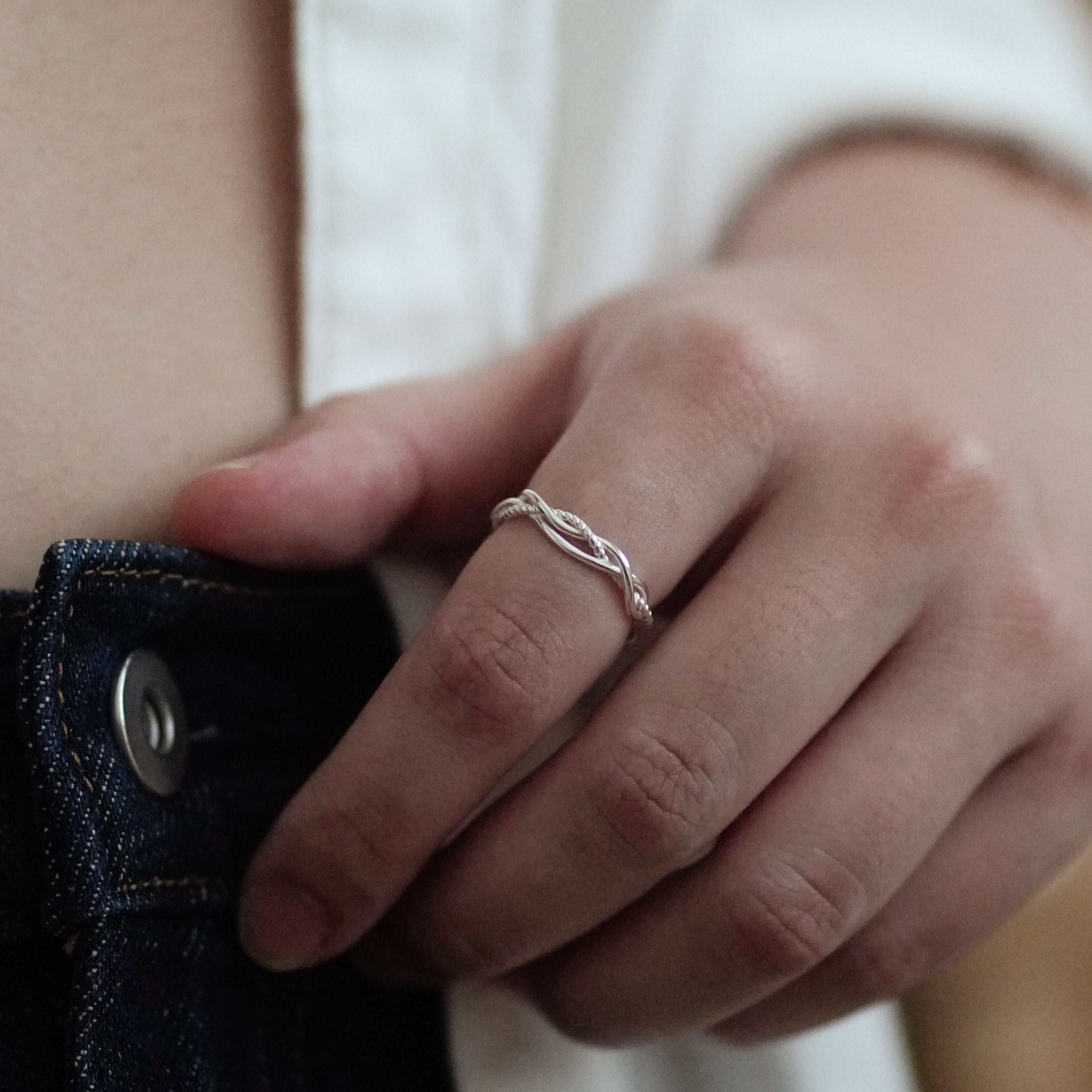 Rosie Layered Silver Ring