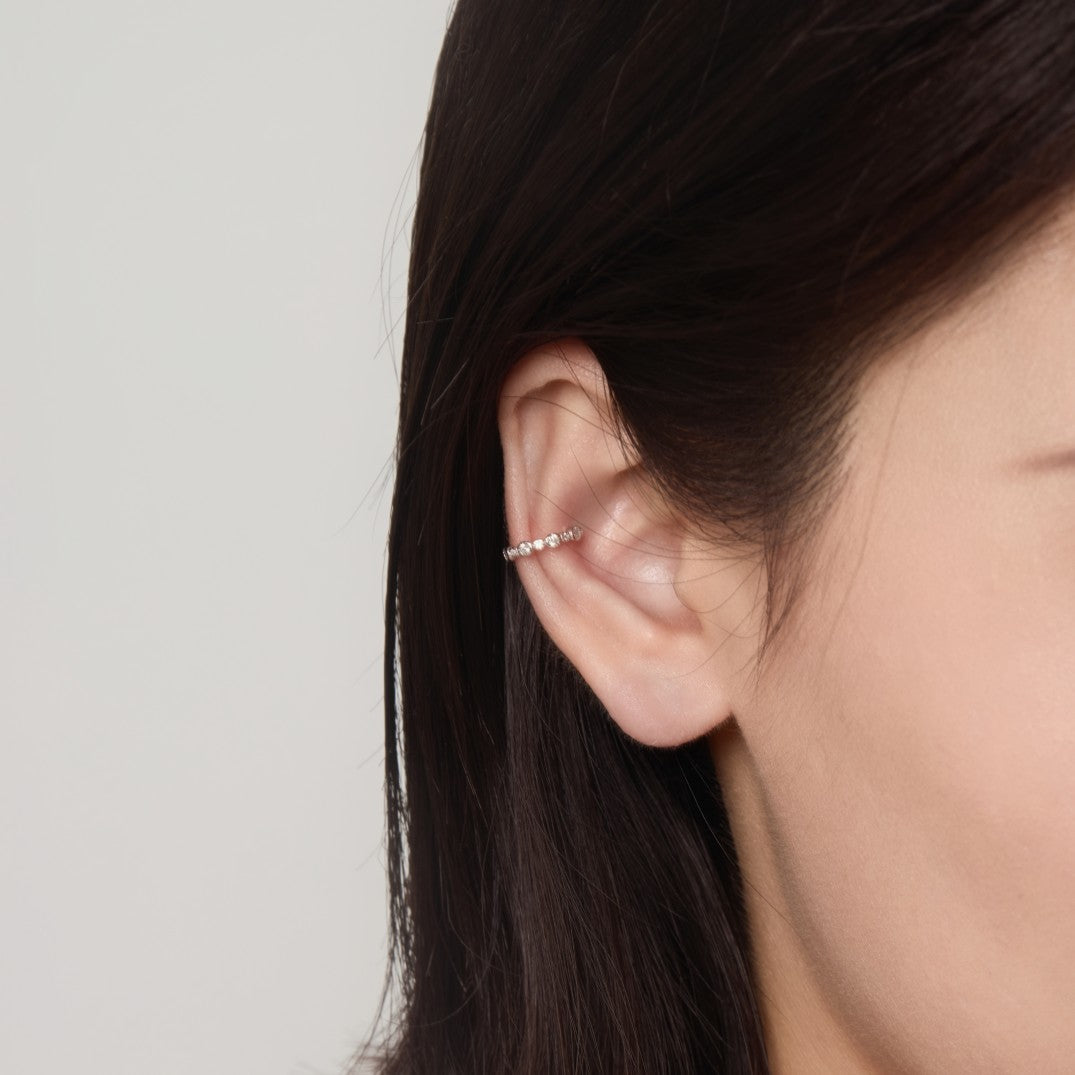 Lace Cubic Zirconia Ear Cuff