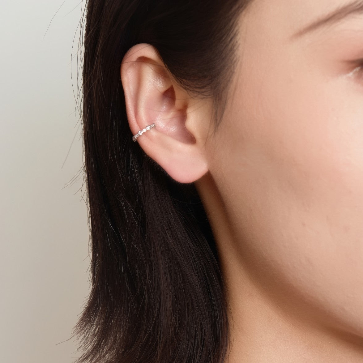 Lace Cubic Zirconia Ear Cuff