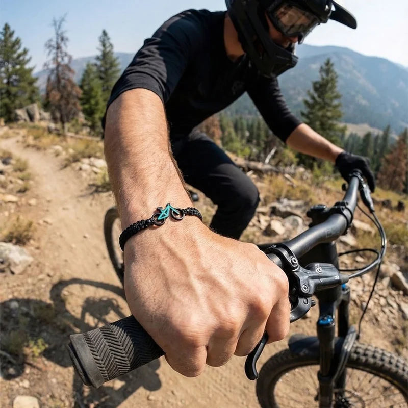 MTB MINT BIKE BRAIDED BRACELET