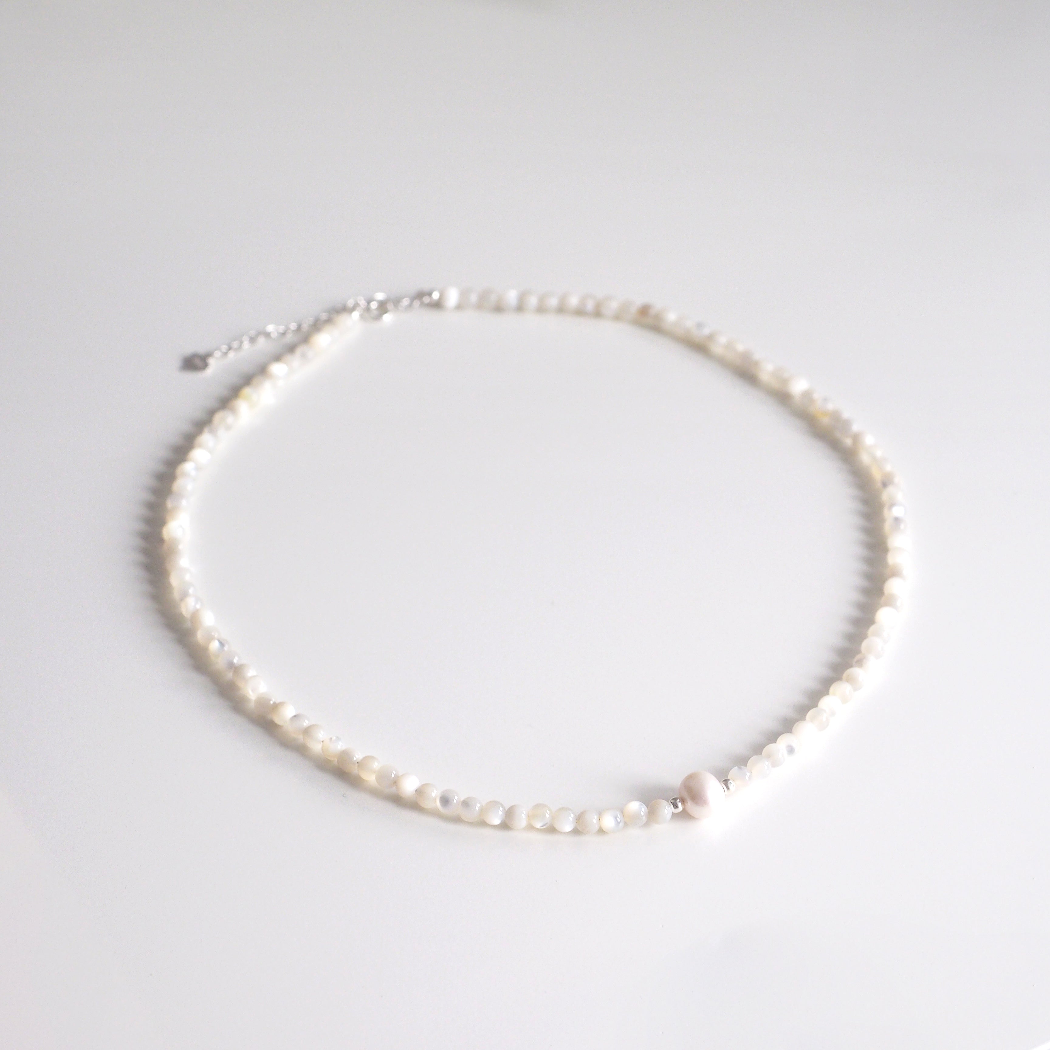 Sage Pearl Necklace