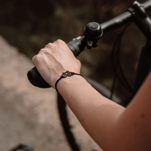 Black Bike Bracelet