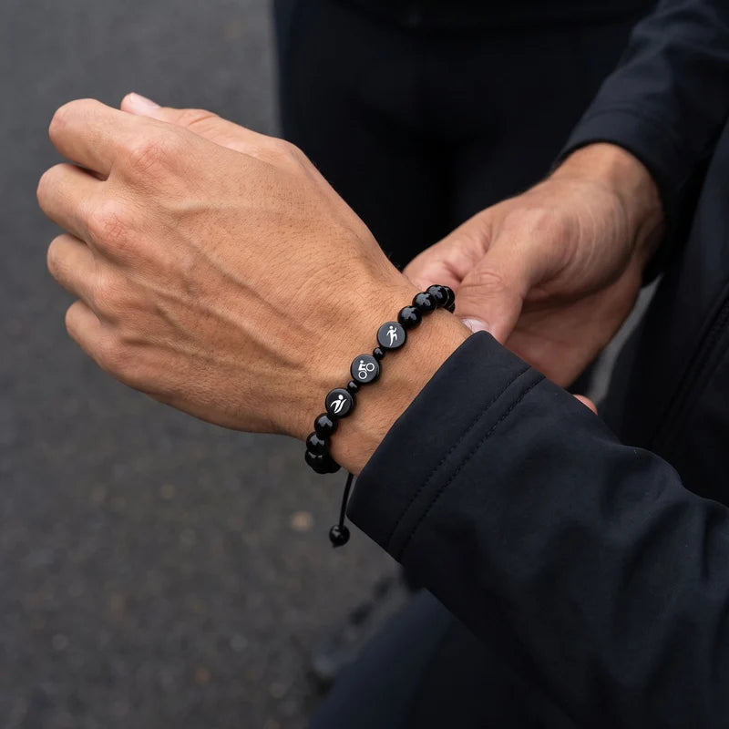 TRIATHLON BLACK ID BRACELET