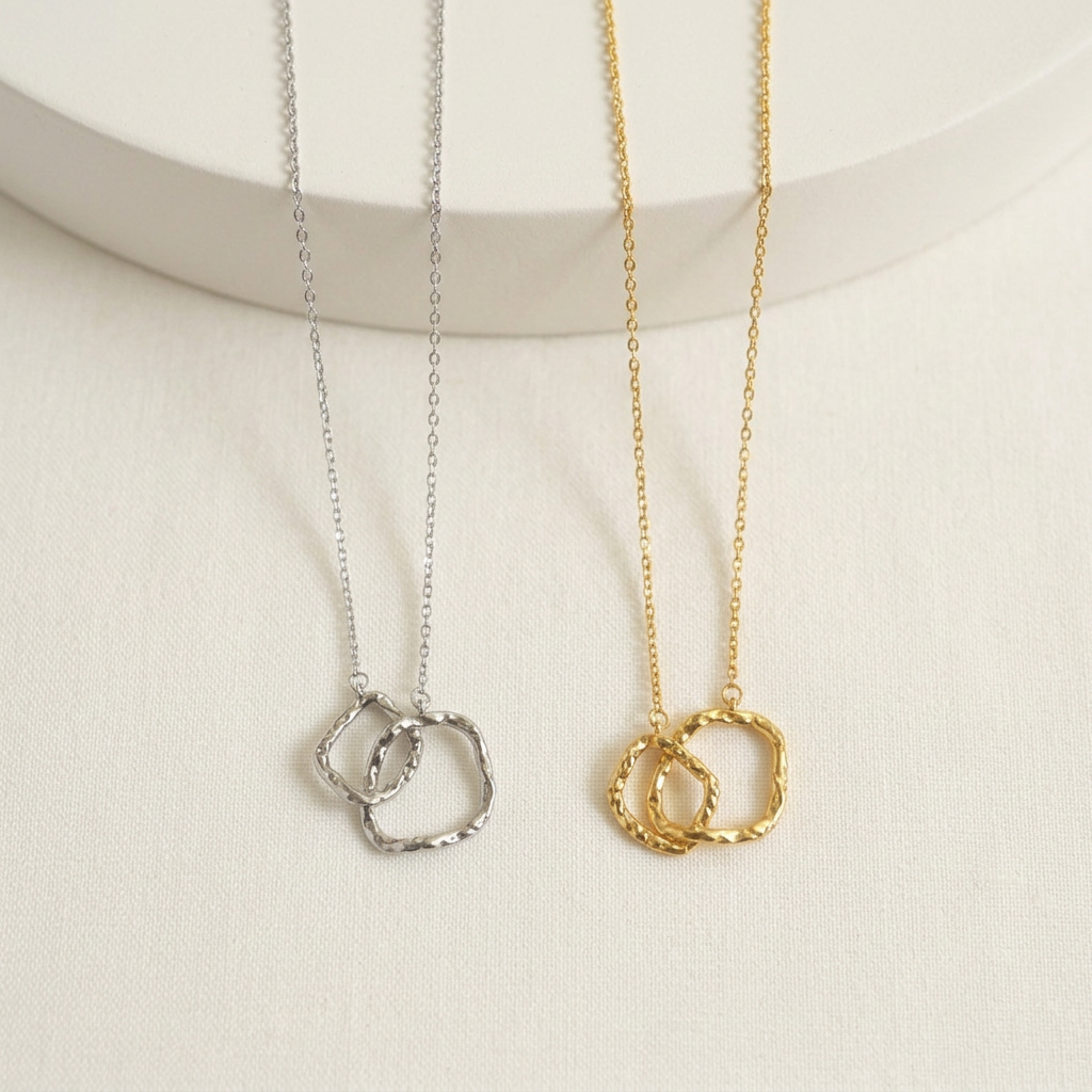 Manon Linked Hoop Necklace