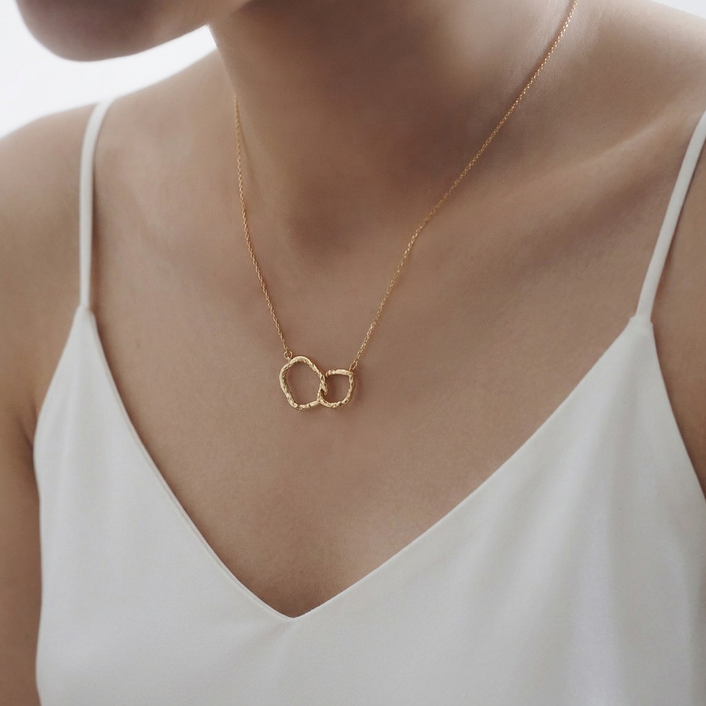 Manon Linked Hoop Necklace