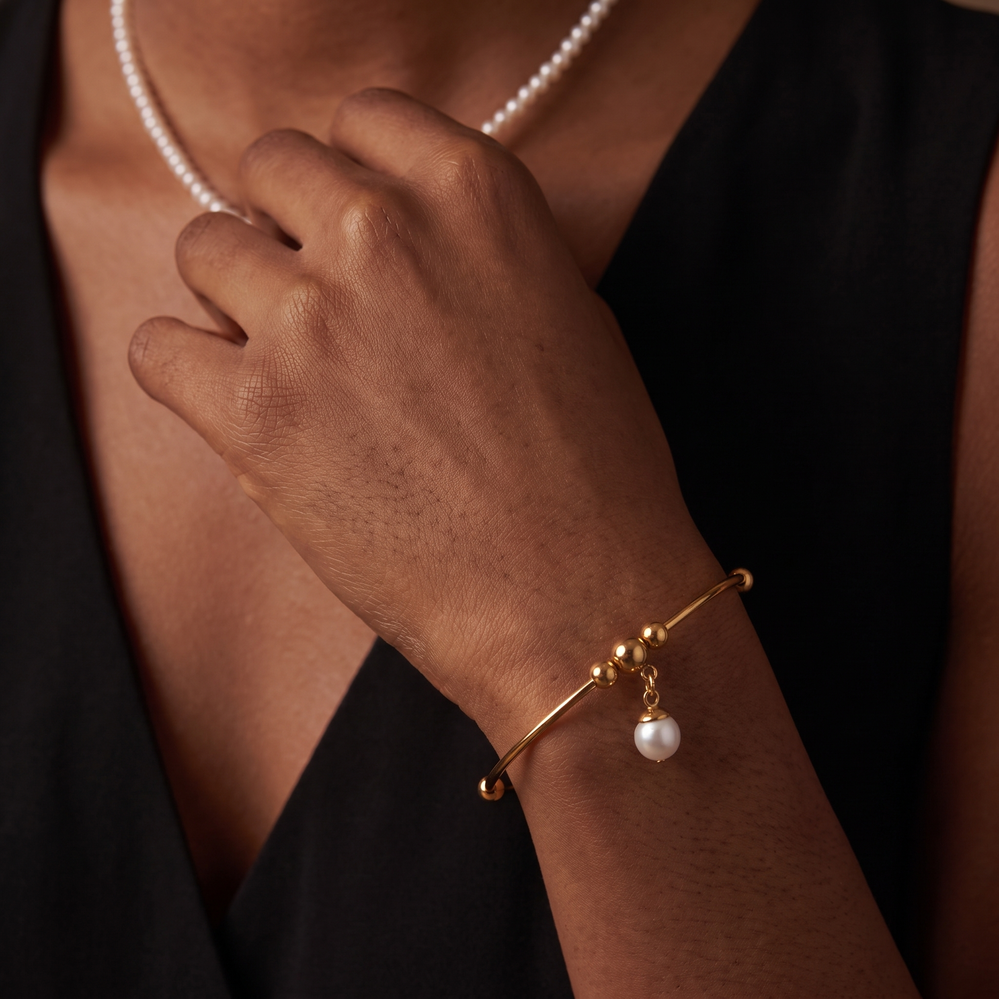 Jan Pearl Drop Bracelet