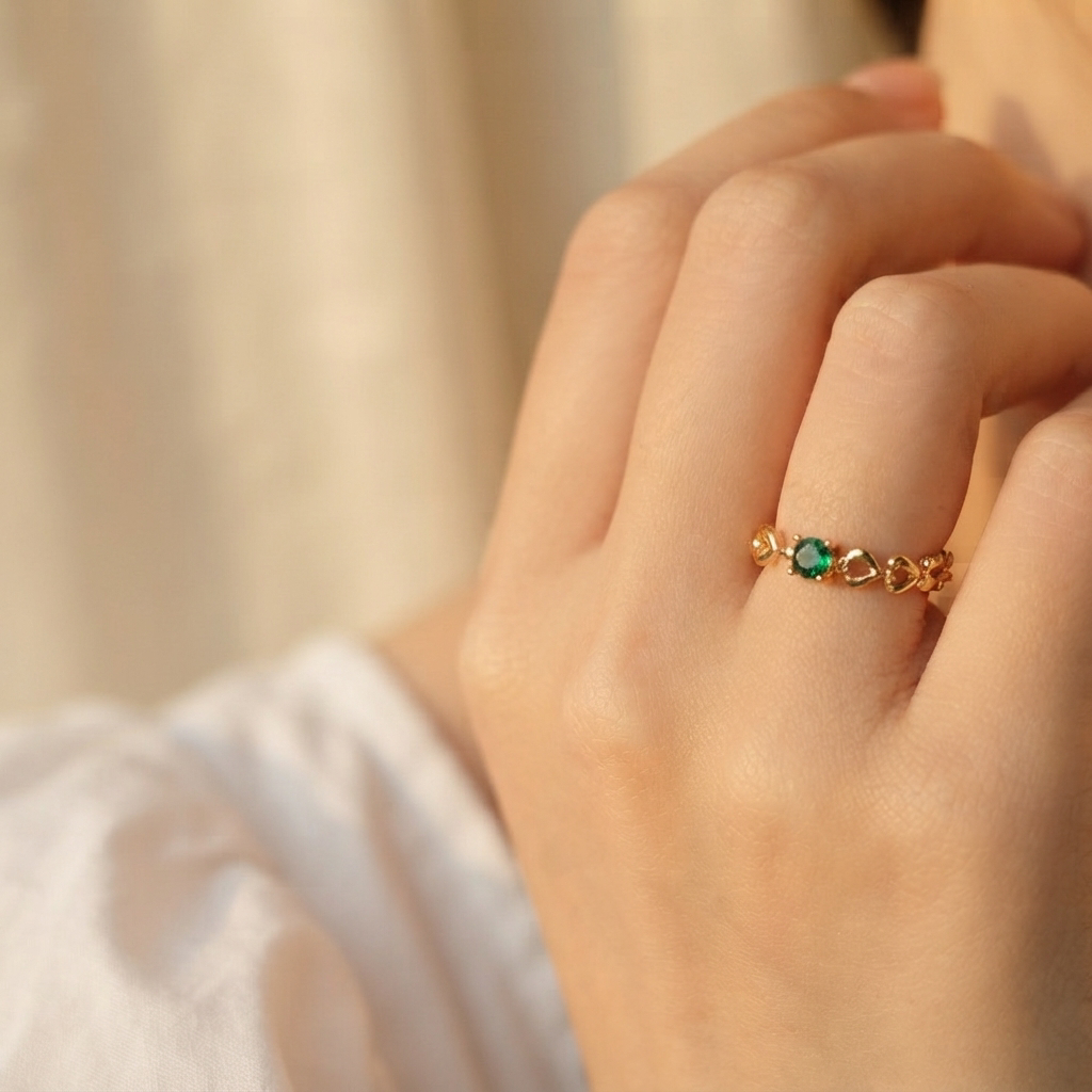 Essie Emerald Ring