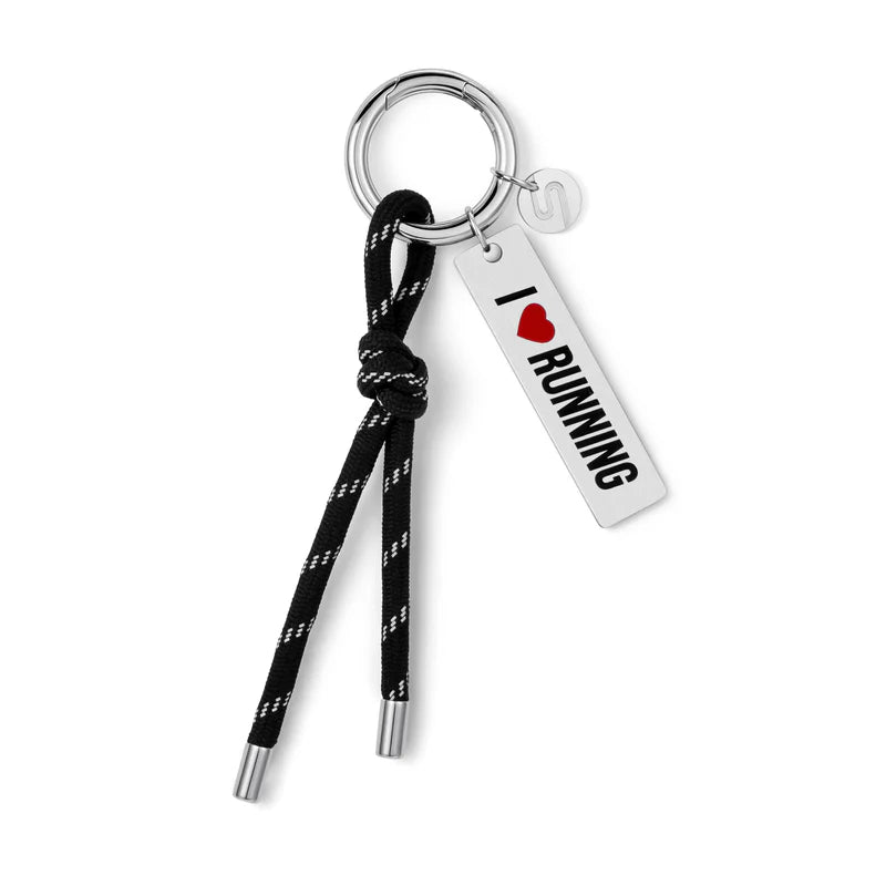 I LOVE RUNNING KEYCHAIN