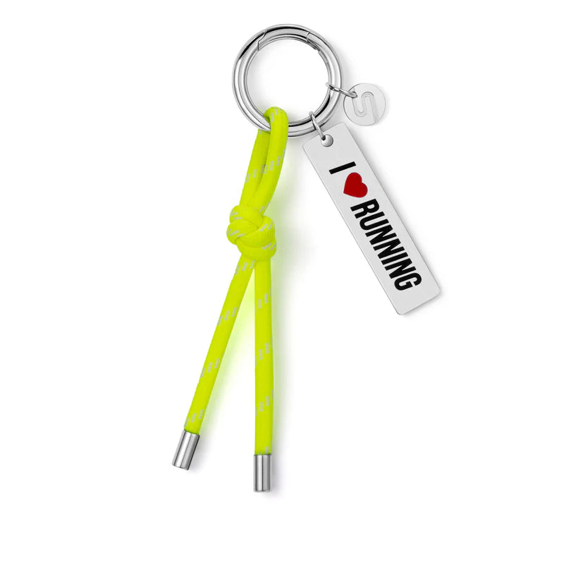 I LOVE RUNNING KEYCHAIN