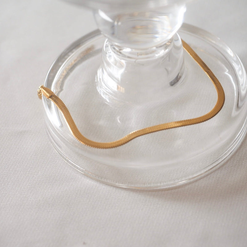 [Set of 2] Snake Herringbone Bracelet