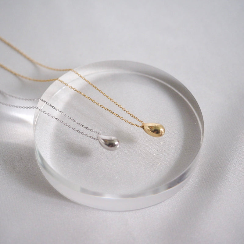 [Set of 2] Waterdrop Necklace