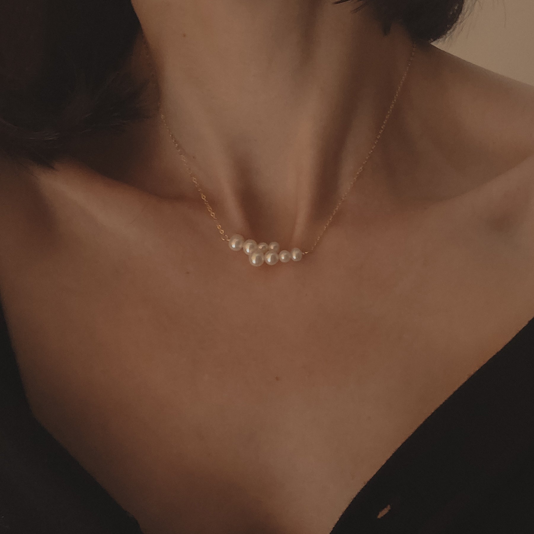 Mavis Gradual Pearls Necklace