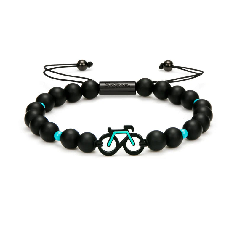 Mint Bike Beaded Bracelet