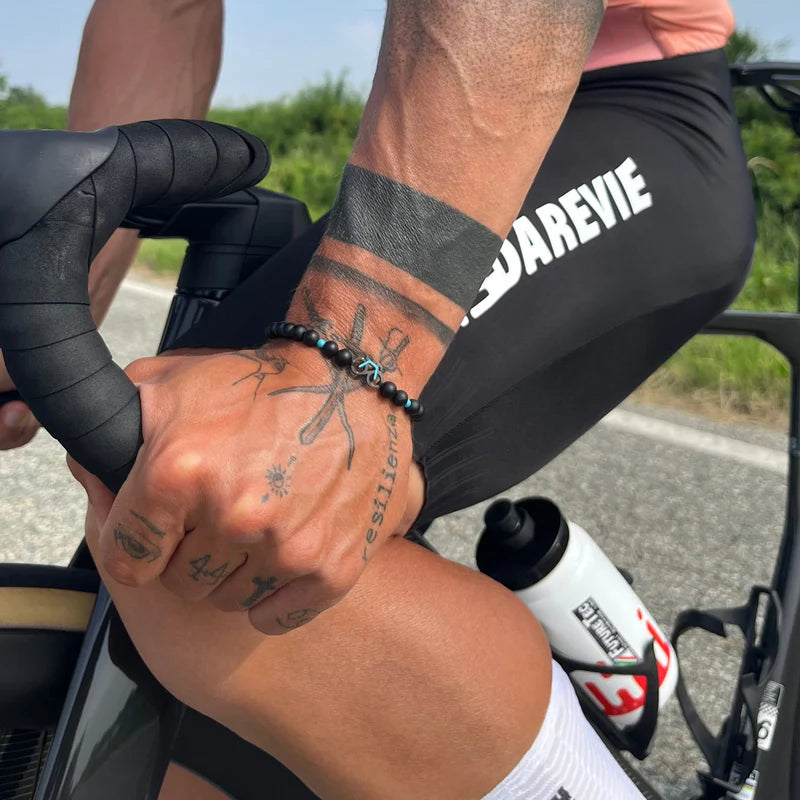 Mint Bike Beaded Bracelet