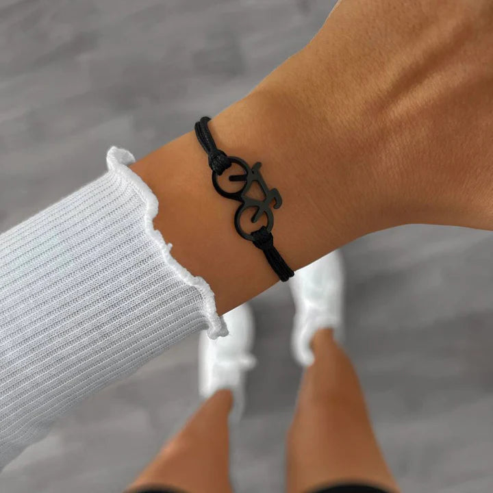 Black Bike Bracelet