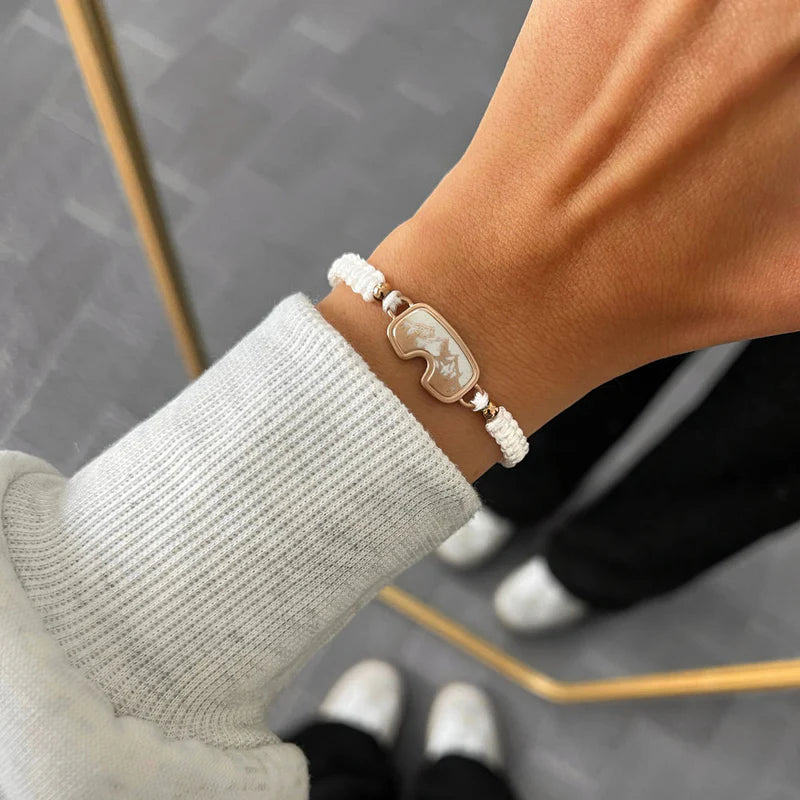 Rose Adventure Snow Goggle Braided Bracelet