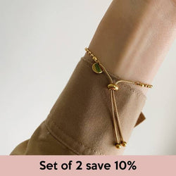 [Set of 2] Doré Drawstring Bracelet