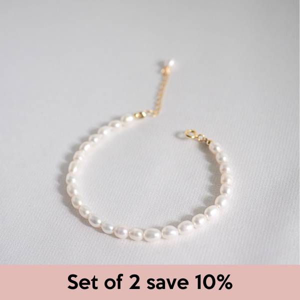 [Set of 2] Maeve Pearls Bracelet