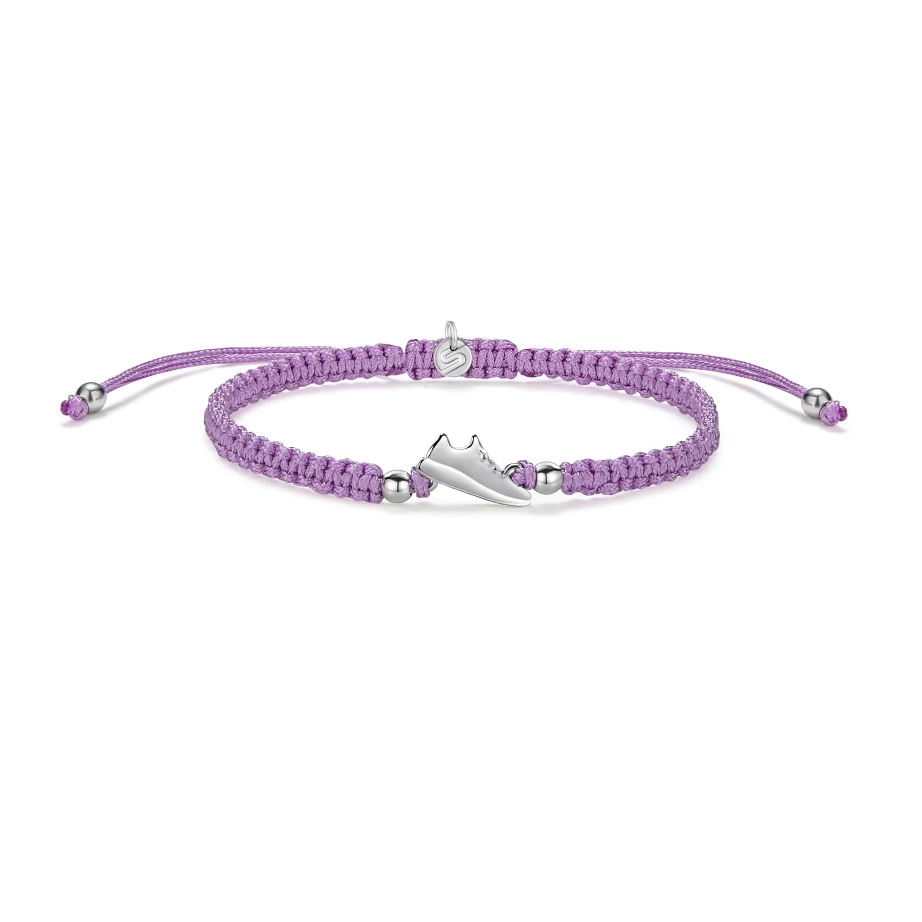 Silver Runner Lila Braided Bracelet
