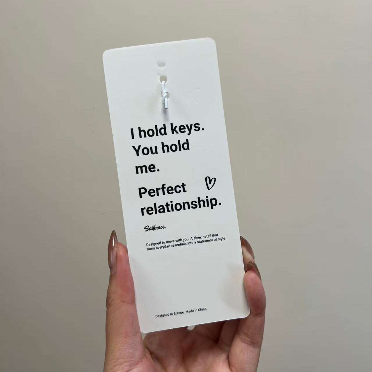 Rose Gold Tennis Keychain