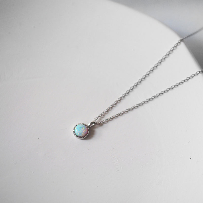 Crystal Opal Stone Necklace
