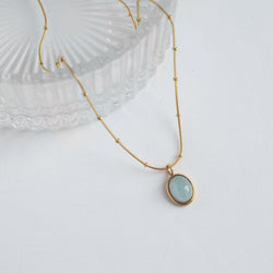 Aquamarine Dotty Necklace