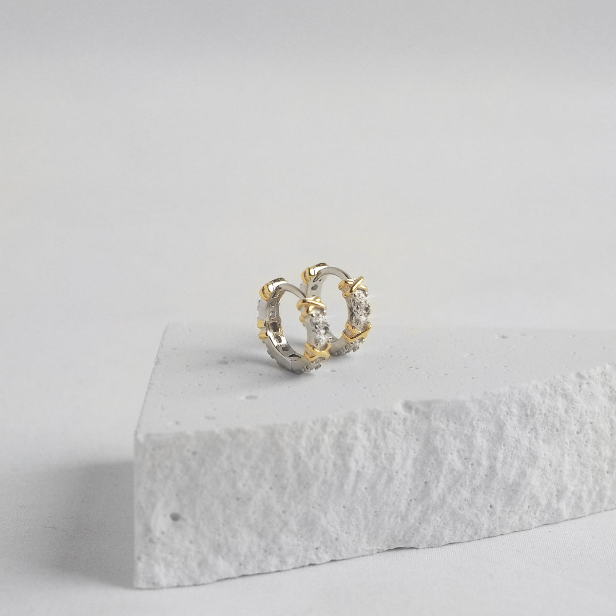 Helene Crystals Hoop Earrings