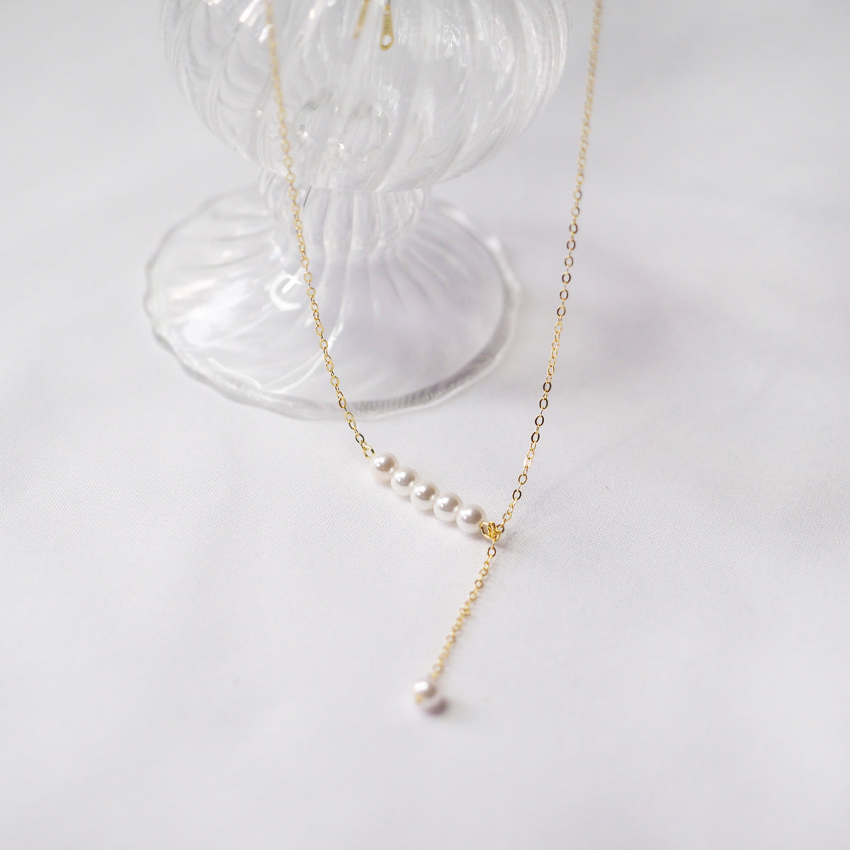 Lynette Drop Pearl Necklace