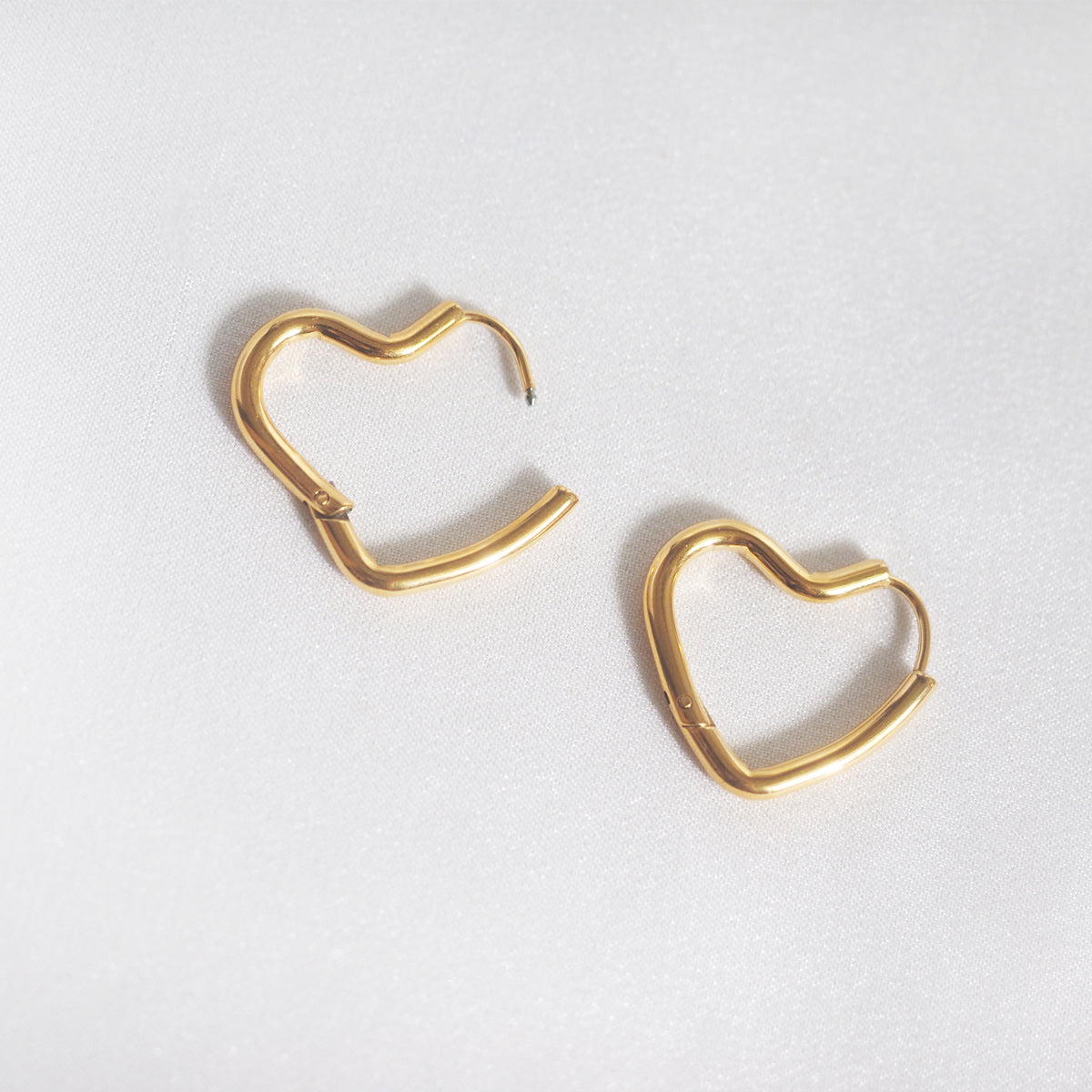 Heart Hoop Earrings