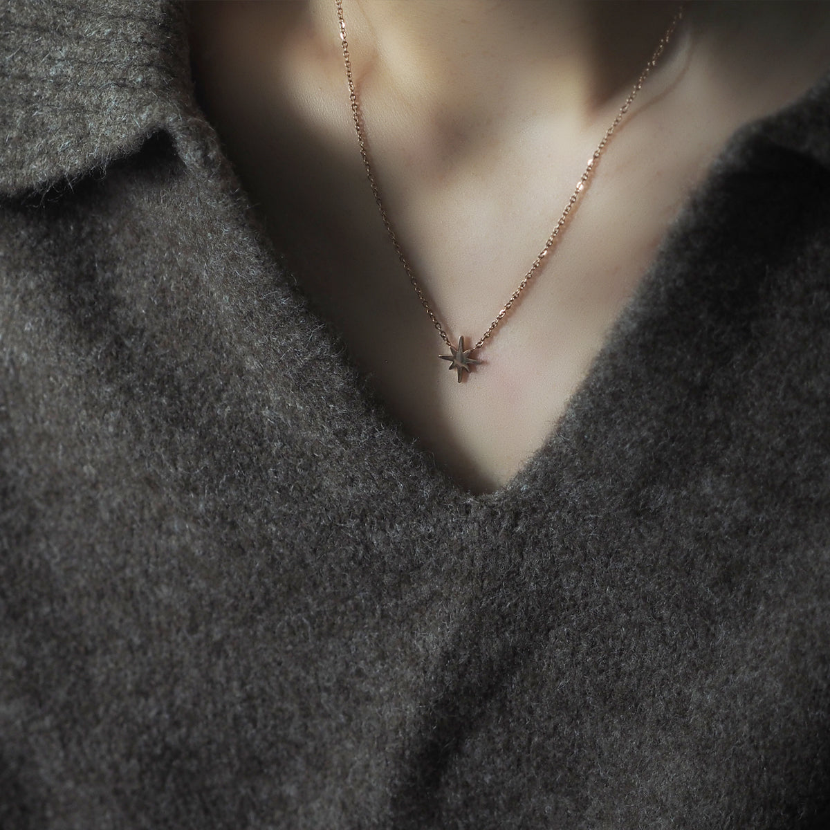 Fanchon Starry Rose Gold Necklace