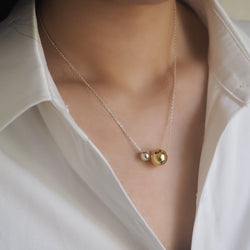 Olisa 2-Tone Ball Necklace