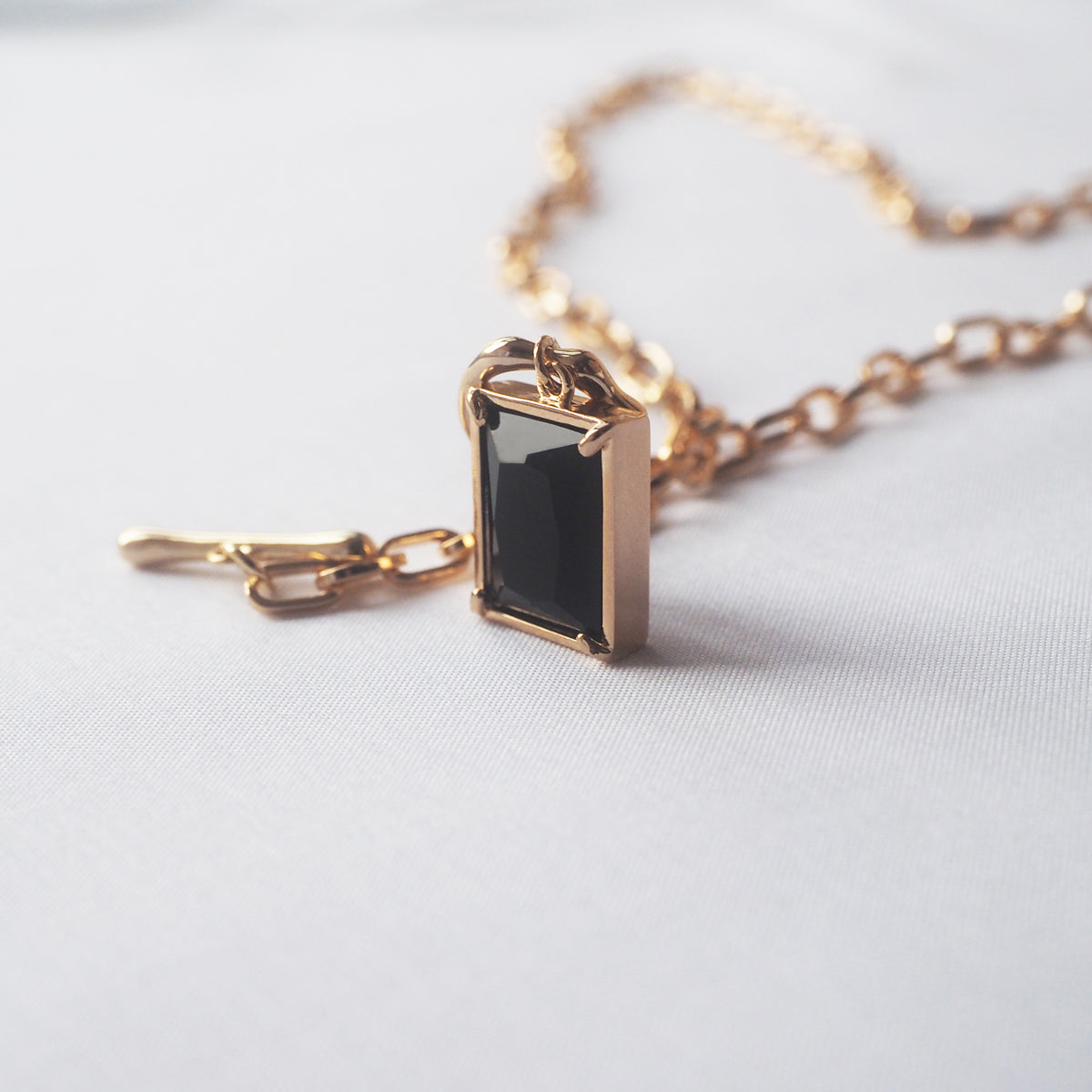 Galatee Black Zircon Necklace