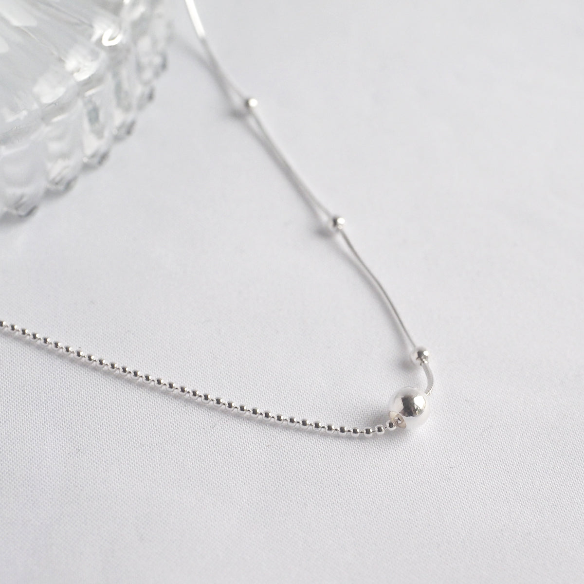 Thea Minimalist Ball Necklace