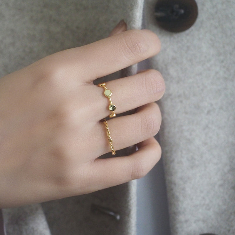 Coco Gold Disc Ring