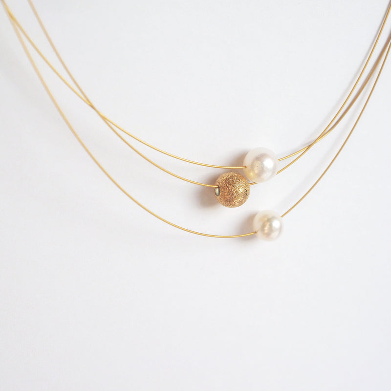 Zoia Pearls Ball Necklace