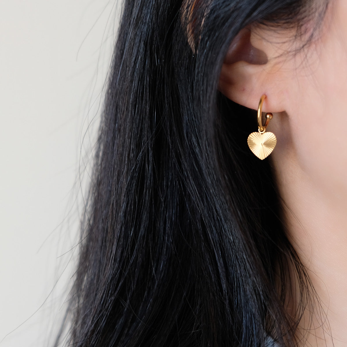 Solar Heart Earrings