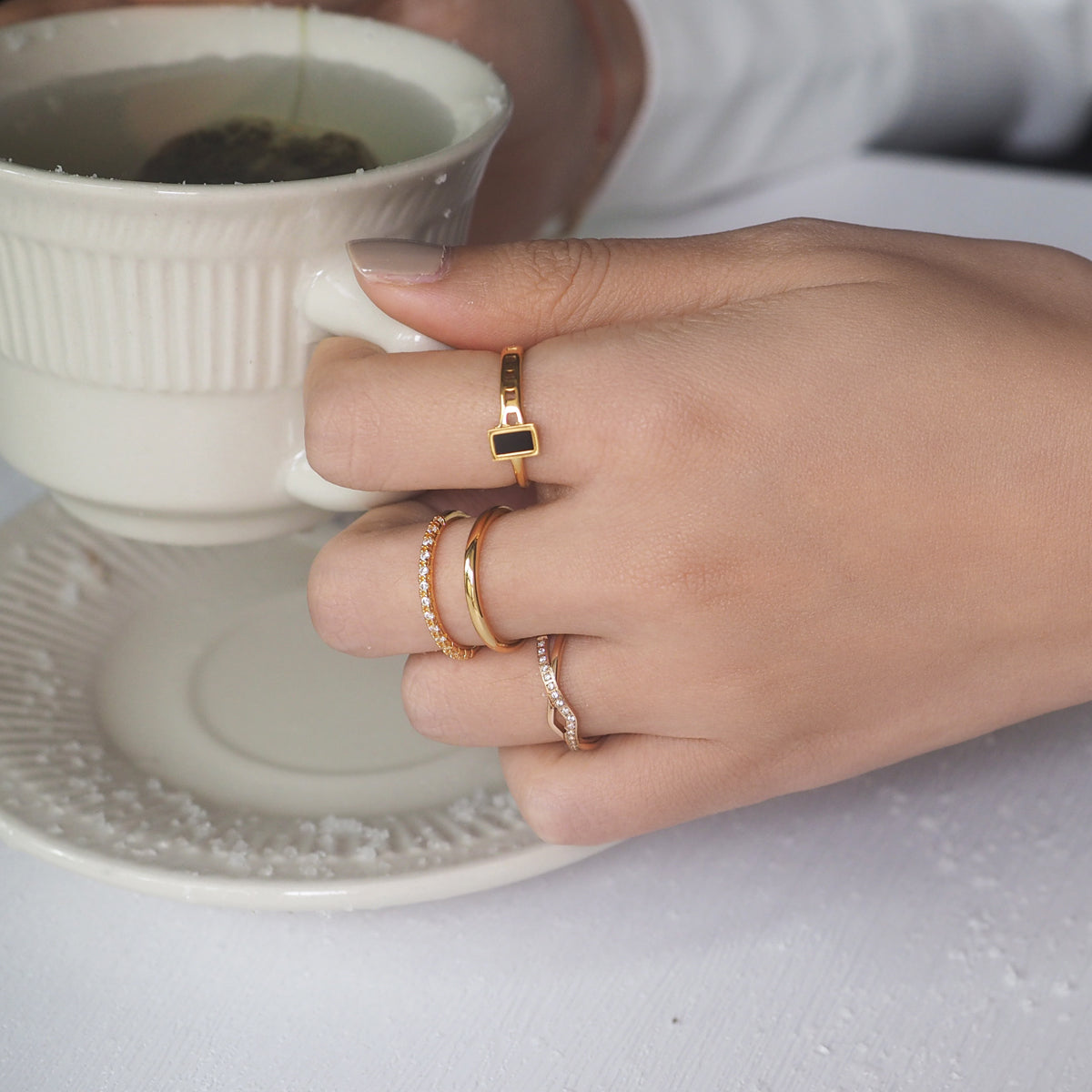 Vicq Black Square Ring