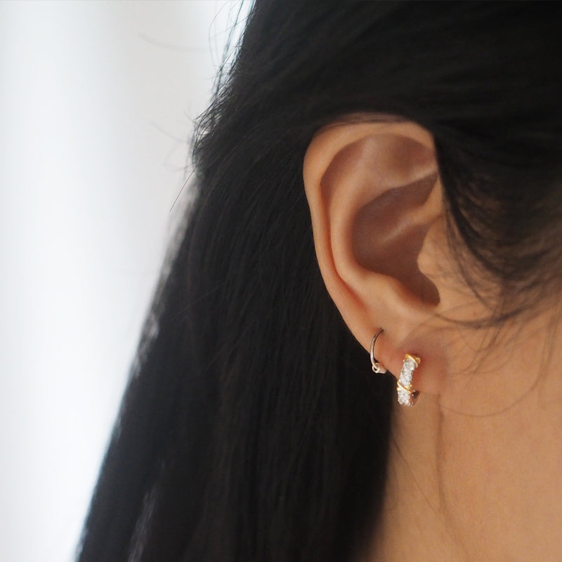 Helene Crystals Hoop Earrings