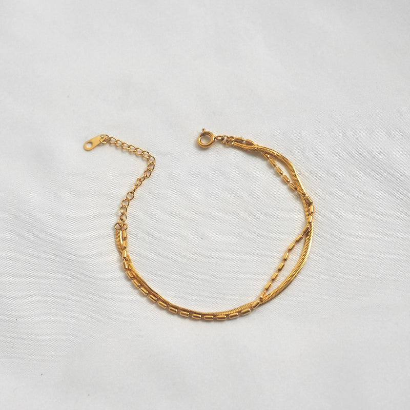 Marjie Double Chain Bracelet