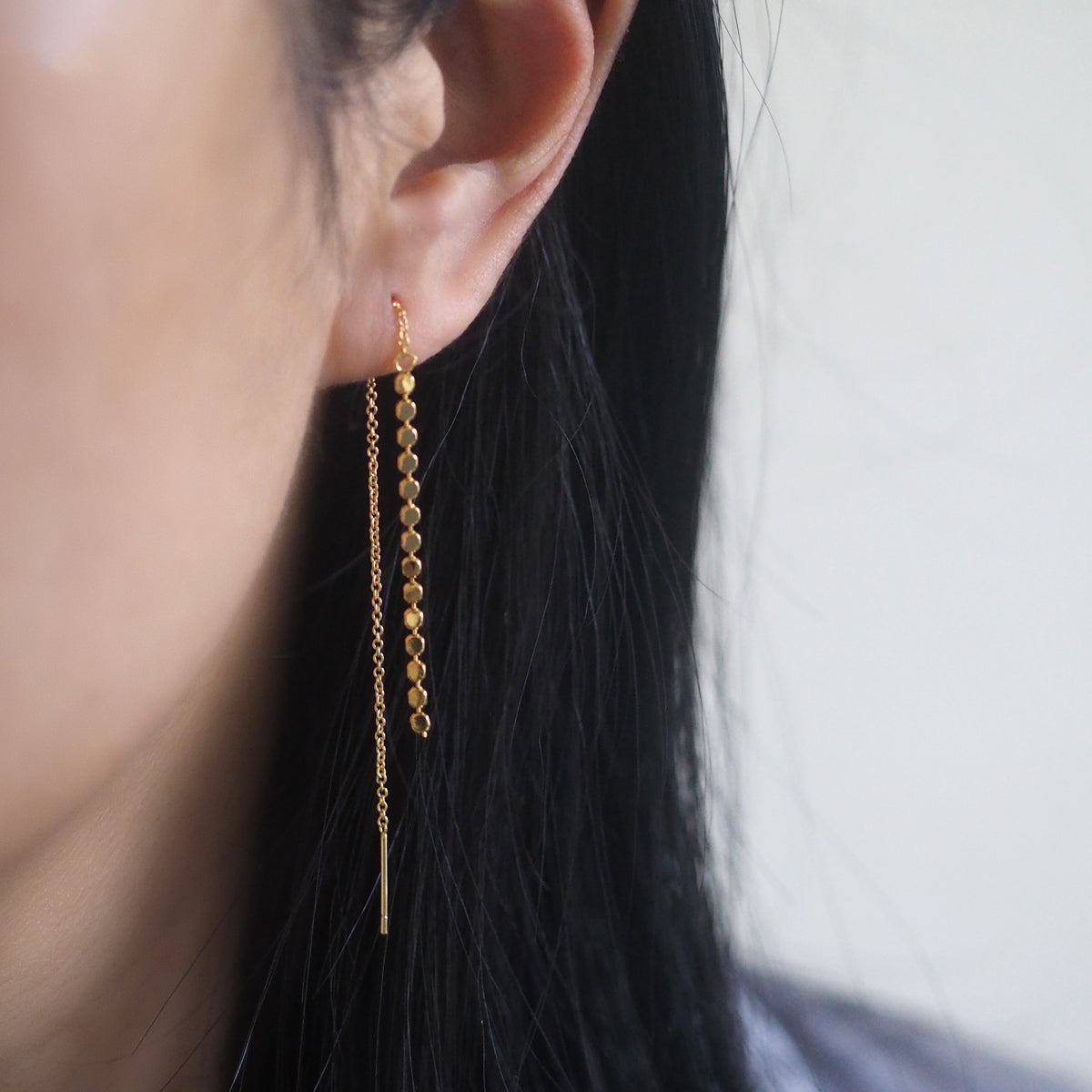 Maiya Little Disc Drop Earrings