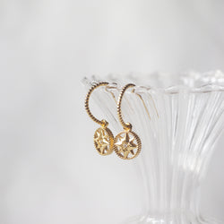 Corinne Starry Hoop Earrings