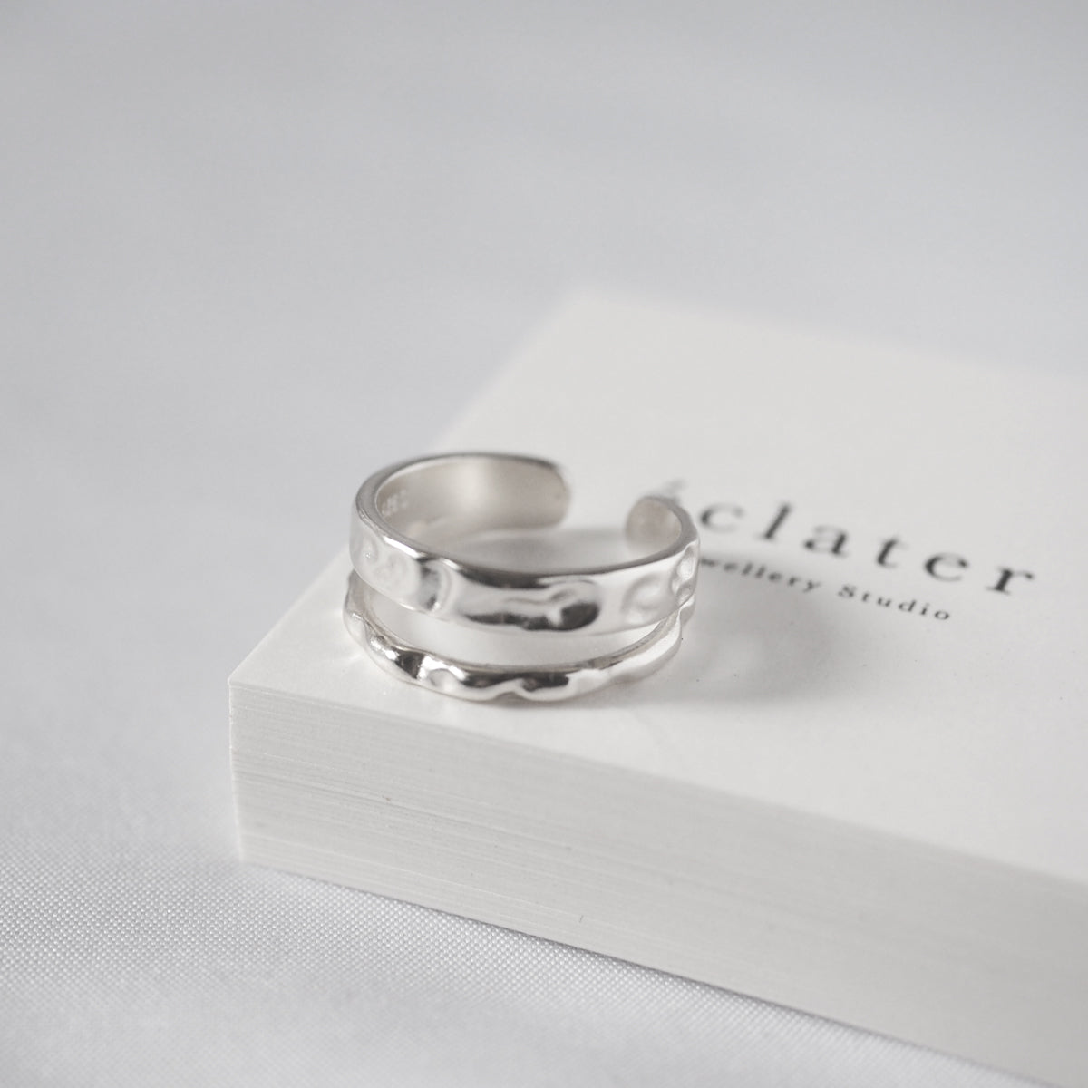 Elayne Layer Silver Ring