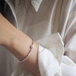 Tisha Pearl Gravel Bracelet