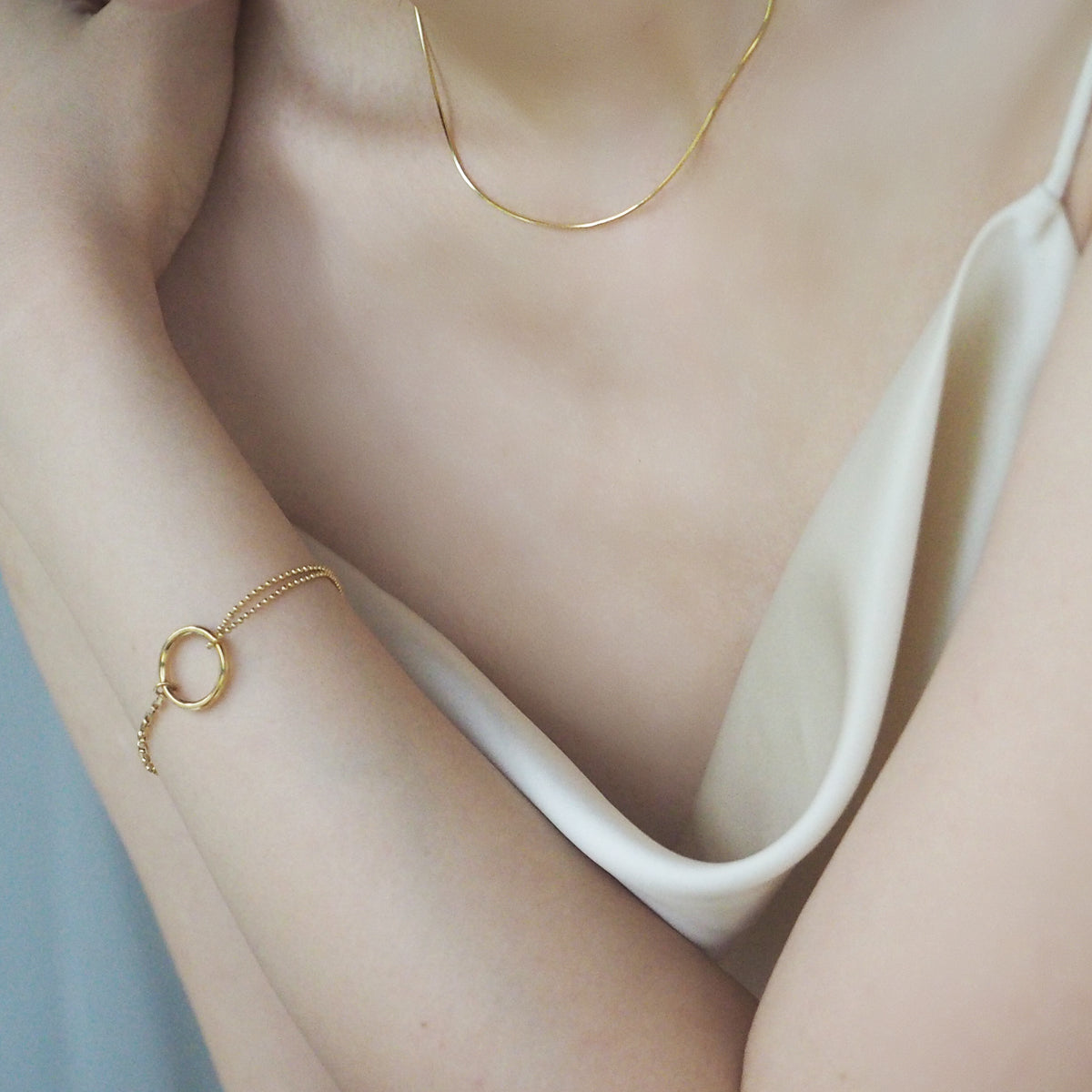 Fine Herringbone Chain Necklace