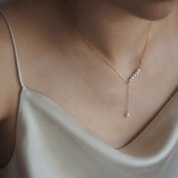 Lynette Drop Pearl Necklace